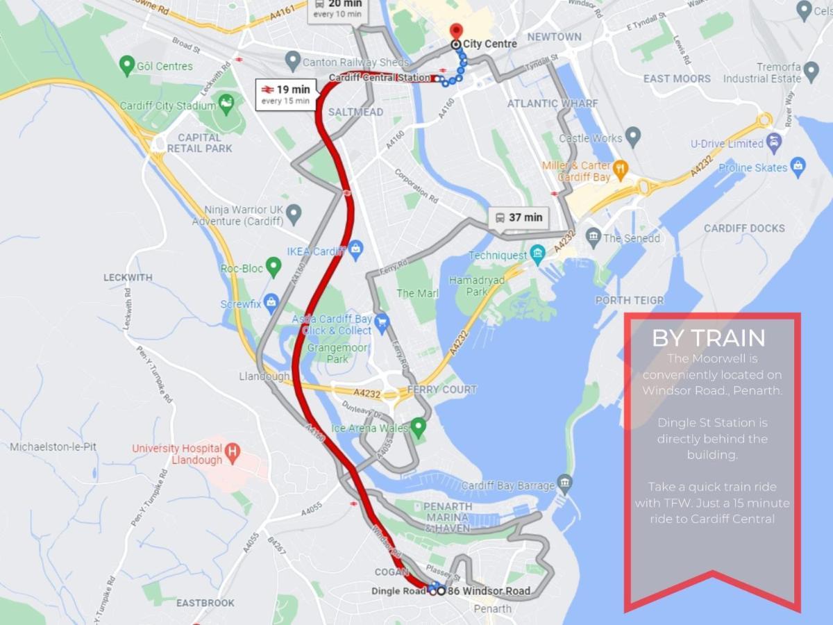 Luxe Apartments, The Moorwell, Parking, Gym - 10Mins Cardiff City Ctr מראה חיצוני תמונה